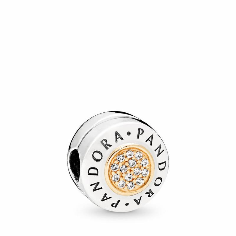 Pandora Australia Signature Clip Charm - Two Tone | LSIOUY913